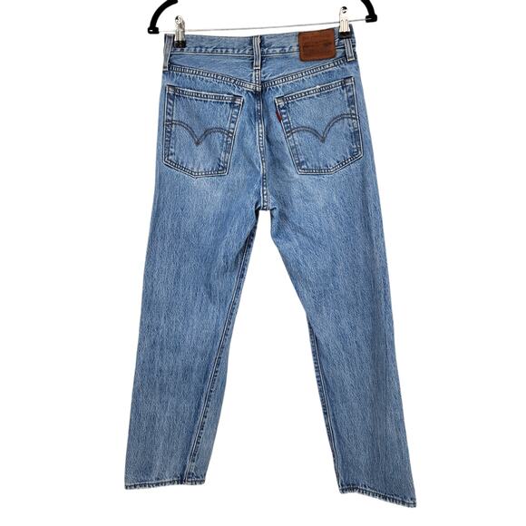 Levi's Women's Wedgie Straight Distressed Jeans in Authentically Yours Size 26 - Picture 7 of 7